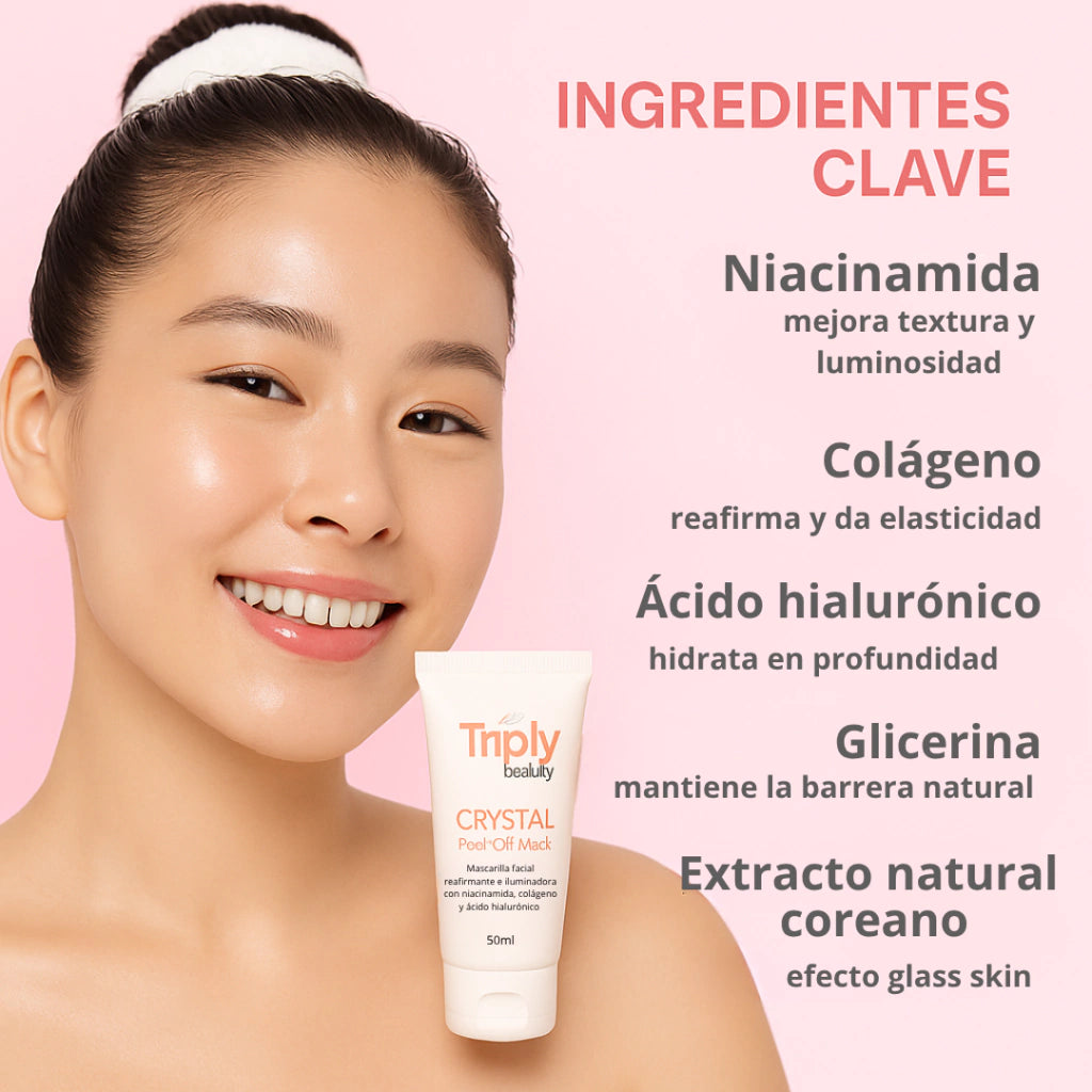 CRYSTAL™ – Mascarilla Facial Peel-Off Transparente | PREVENTA