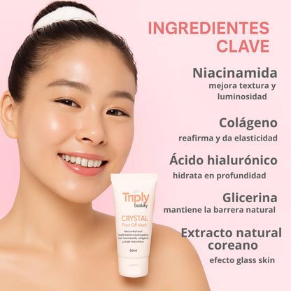 CRYSTAL™ – Mascarilla Facial Peel-Off Transparente | PREVENTA